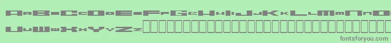 Шрифт Zerodegrees – серые шрифты на зелёном фоне
