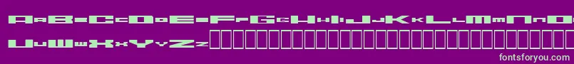 Шрифт Zerodegrees – зелёные шрифты на фиолетовом фоне
