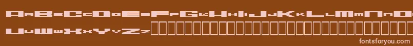 Шрифт Zerodegrees – розовые шрифты на коричневом фоне