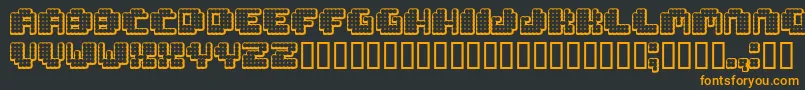 Tivoli ffy Font – Orange Fonts on Black Background