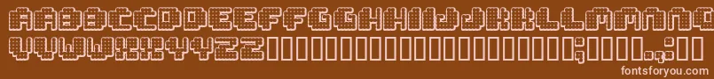 Tivoli ffy Font – Pink Fonts on Brown Background