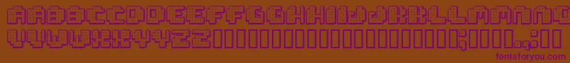 Tivoli ffy Font – Purple Fonts on Brown Background