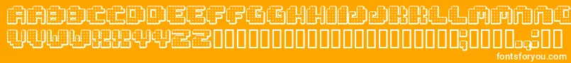 Tivoli ffy Font – White Fonts on Orange Background