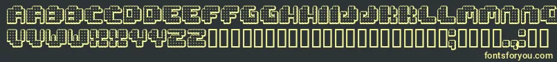 Tivoli ffy Font – Yellow Fonts on Black Background