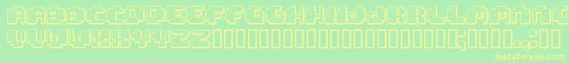 Tivoli ffy Font – Yellow Fonts on Green Background