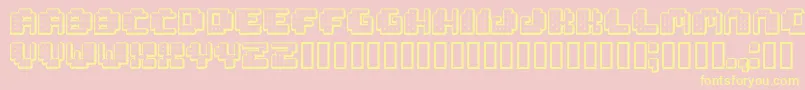 Tivoli ffy Font – Yellow Fonts on Pink Background