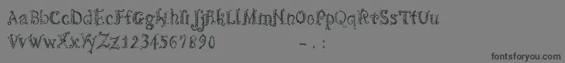 CfspiralityRegular Font – Black Fonts on Gray Background