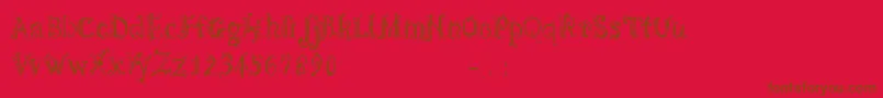 CfspiralityRegular Font – Brown Fonts on Red Background