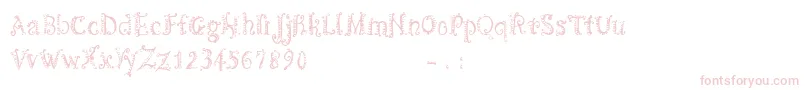 CfspiralityRegular Font – Pink Fonts on White Background