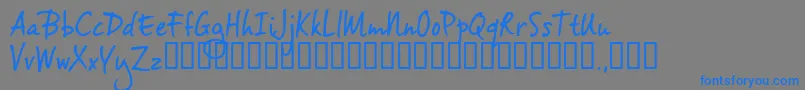 More about Vh2trial Font Vh2trial Font – Blue Fonts on Gray Background