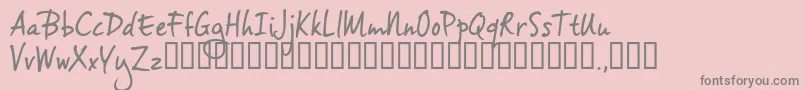 Vh2trial Font – Gray Fonts on Pink Background