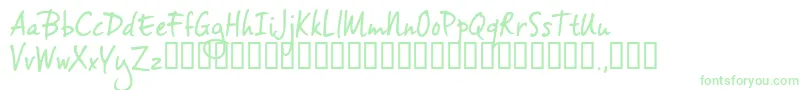 Vh2trial-Schriftart – Grüne Schriften