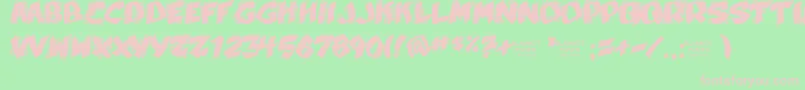 Yellabelly Font – Pink Fonts on Green Background