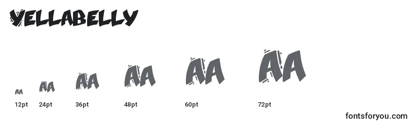 Yellabelly Font Sizes
