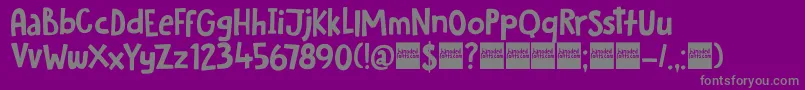 DkHobgoblin Font – Gray Fonts on Purple Background