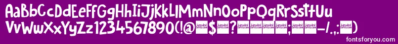 DkHobgoblin Font – White Fonts on Purple Background