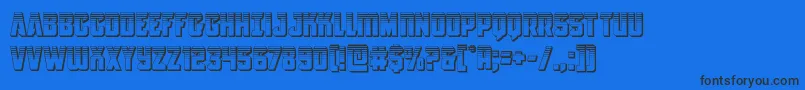 Antillesplat Font – Black Fonts on Blue Background