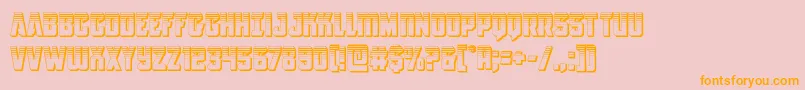 Antillesplat Font – Orange Fonts on Pink Background