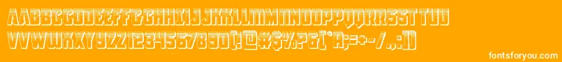 Antillesplat Font – White Fonts on Orange Background