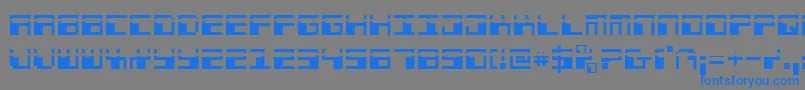 Phaserbanklaser Font – Blue Fonts on Gray Background