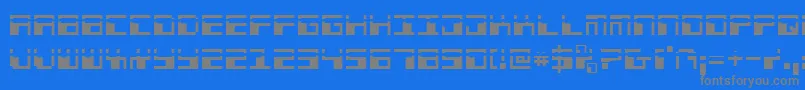 Phaserbanklaser Font – Gray Fonts on Blue Background