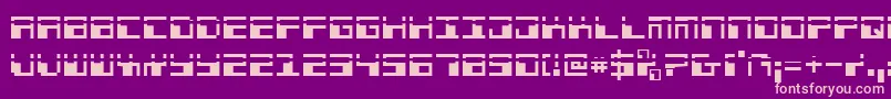 Phaserbanklaser Font – Pink Fonts on Purple Background