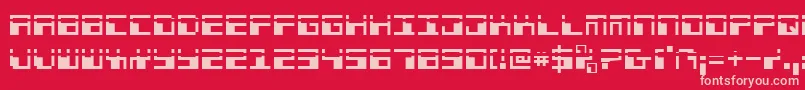 Phaserbanklaser Font – Pink Fonts on Red Background