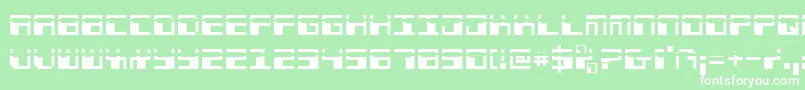 Phaserbanklaser Font – White Fonts on Green Background
