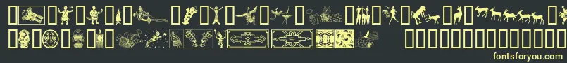 Africa Font – Yellow Fonts on Black Background