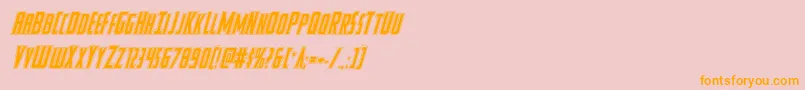 Watchtoweracadital Font – Orange Fonts on Pink Background