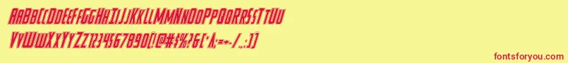 Watchtoweracadital Font – Red Fonts on Yellow Background