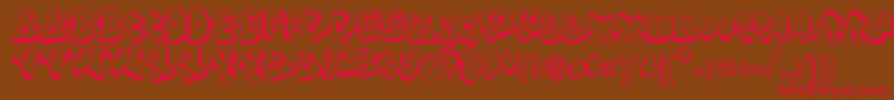 FromStreetArt Font – Red Fonts on Brown Background