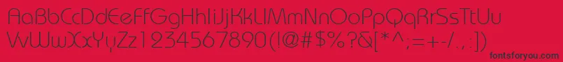 Bahamaslight Font – Black Fonts on Red Background