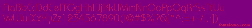 Bahamaslight Font – Red Fonts on Purple Background