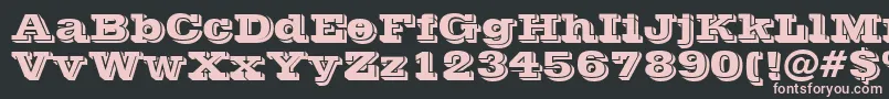 Vinera3D Font – Pink Fonts on Black Background