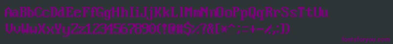 Шрифт Videossk – фиолетовые шрифты на чёрном фоне