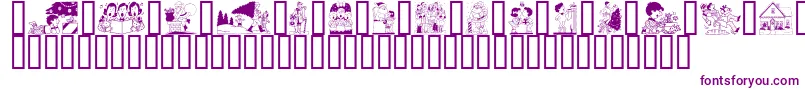 フォントGeComicalChristmas – 紫色のフォント