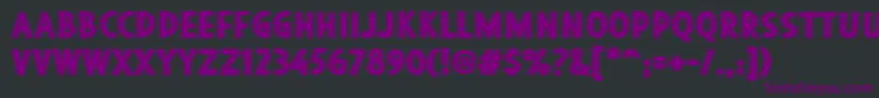 Blackore Font – Purple Fonts on Black Background