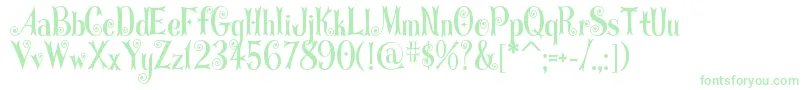 Więcej informacji o czcionce Curlystars Czcionka Curlystars – zielone czcionki