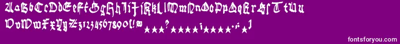 Lisätietoja GothicBozo-fontista GothicBozo-fontti – valkoiset fontit violetilla taustalla