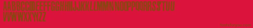 fuente VinylStickons – Fuentes Marrones Sobre Fondo Rojo