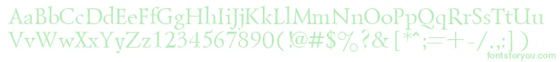 Goudyold Font – Green Fonts on White Background