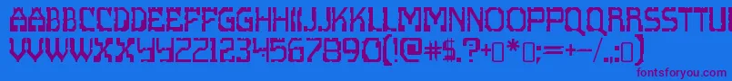 fuente ScritzyxRegular – Fuentes Moradas Sobre Fondo Azul