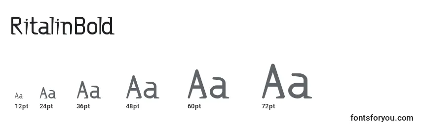 RitalinBold Font Sizes