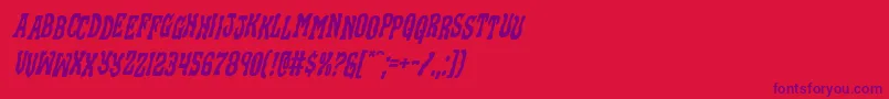 fuente Blackgunkstagital – Fuentes Moradas Sobre Fondo Rojo