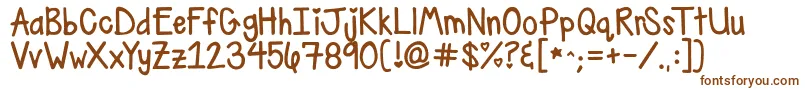 Kgrayofsunshine Font – Brown Fonts on White Background