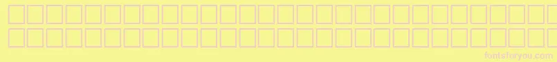 StarburstRegular-fontti – vaaleanpunaiset fontit keltaisella taustalla