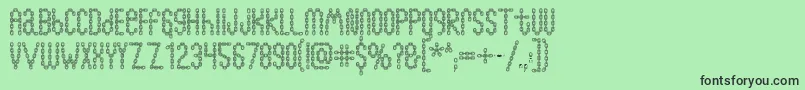 Chainfontopen Font – Black Fonts on Green Background