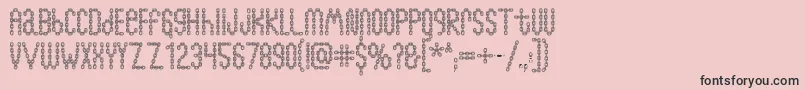 Chainfontopen Font – Black Fonts on Pink Background