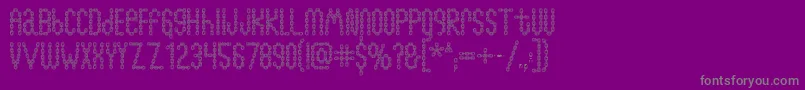 Chainfontopen Font – Gray Fonts on Purple Background